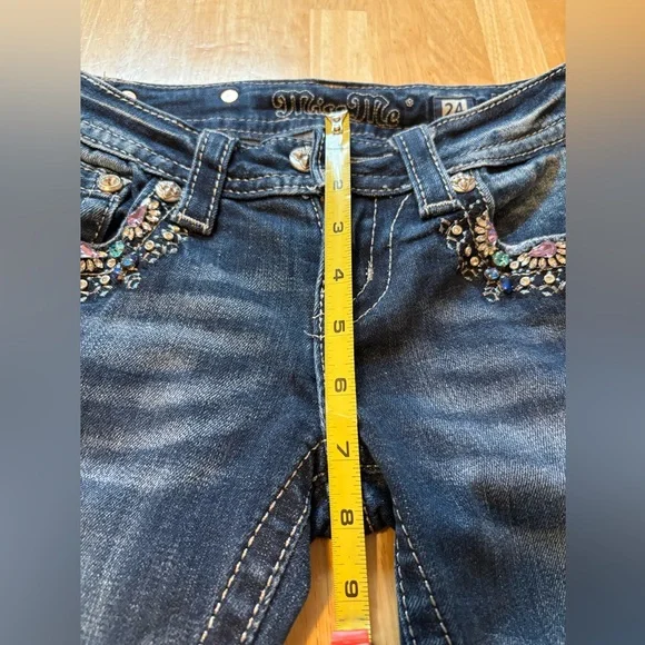 Miss Me Embellished Jewel Skinny Ankle Jeans - Picture 8 of 10